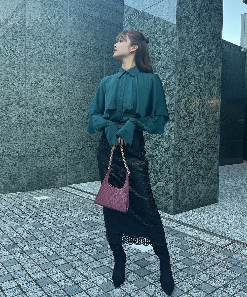 eimy istoire パンチングレザースリムスカート eimy istoire パンチングレザースリムスカート