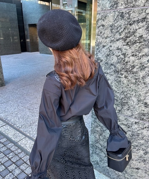 EIMY ISTOIRE(エイミーイストワール)の「パンチングレザースリムスカート(スカート・レディース・ブラック/アイボリー・SMALL/MEDIUM)」の8枚目の写真