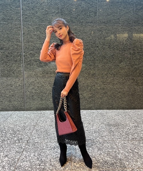 eimyistoire パンチングレザーカラーシャツ　エイミー エイミーイストワールパンチングレザーカラーシャツ