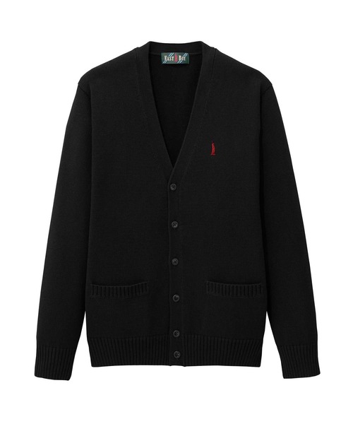 EASTBOY(イーストボーイ)の「カーディガン 綿 7G 制服 高校生 中学生 スクール JK(カーディガン/ボレロ・キッズ・ライトグレー/ブラック/ベージュ/ネイビー/オフホワイト・11号/9号/7号)」の3枚目の写真