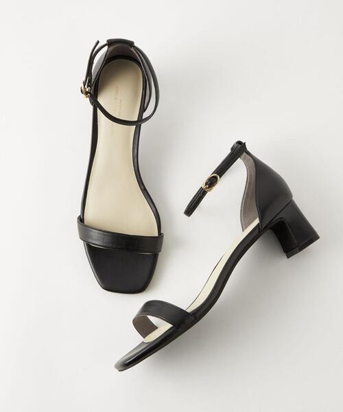 green label relaxing（グリーンレーベルリラクシング）の「スクエア ベルト サンダル(5cmヒール)（サンダル・レディース・ブラック/ベージュ/オリーブ/シルバー・22cm/22.5cm/23cm/23.5cm/24cm/24.5cm/25cm/25.5cm）」の14枚目の写真