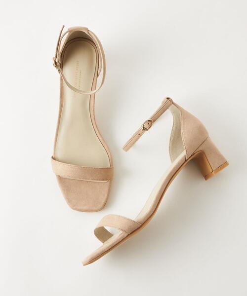 green label relaxing（グリーンレーベルリラクシング）の「スクエア ベルト サンダル(5cmヒール)（サンダル・レディース・ブラック/ベージュ/オリーブ/シルバー・22cm/22.5cm/23cm/23.5cm/24cm/24.5cm/25cm/25.5cm）」の11枚目の写真