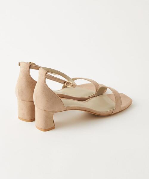 green label relaxing（グリーンレーベルリラクシング）の「スクエア ベルト サンダル(5cmヒール)（サンダル・レディース・ブラック/ベージュ/オリーブ/シルバー・22cm/22.5cm/23cm/23.5cm/24cm/24.5cm/25cm/25.5cm）」の8枚目の写真