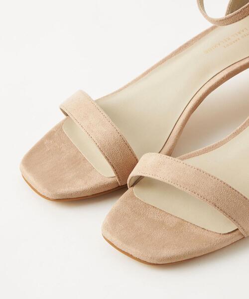 green label relaxing（グリーンレーベルリラクシング）の「スクエア ベルト サンダル(5cmヒール)（サンダル・レディース・ブラック/ベージュ/オリーブ/シルバー・22cm/22.5cm/23cm/23.5cm/24cm/24.5cm/25cm/25.5cm）」の7枚目の写真