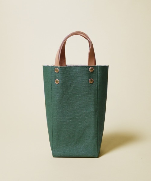 THE SUPERIOR LABOR（シュペリオールレイバー）の「paint canvas bag S（トートバッグ・メンズ・ホワイト/グリーン/ブルー・FREE）」の8枚目の写真