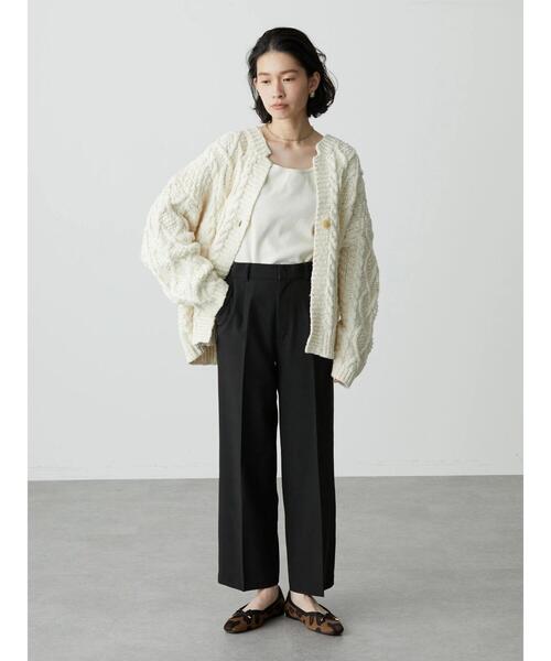 AMERICAN HOLIC（アメリカンホリック）の「ローゲージケーブルニットカーディガン（カーディガン/ボレロ・レディース・アイボリー/モカ・M/L）」の12枚目の写真