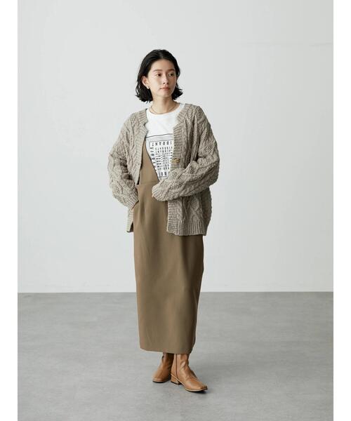 AMERICAN HOLIC（アメリカンホリック）の「ローゲージケーブルニットカーディガン（カーディガン/ボレロ・レディース・アイボリー/モカ・M/L）」の19枚目の写真