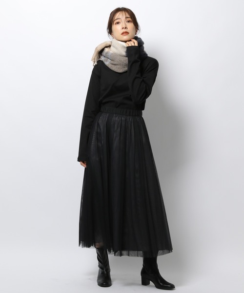 BARNYARDSTORM（バンヤードストーム）の「BARNYARDSTORM / スリットロンT（Tシャツ/カットソー・レディース・ホワイト/オフホワイト/ブラック/その他1/ライトブルー・1/0）」の7枚目の写真