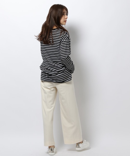 BARNYARDSTORM（バンヤードストーム）の「BARNYARDSTORM / スリットロンT（Tシャツ/カットソー・レディース・ホワイト/オフホワイト/ブラック/その他1/ライトブルー・1/0）」の17枚目の写真