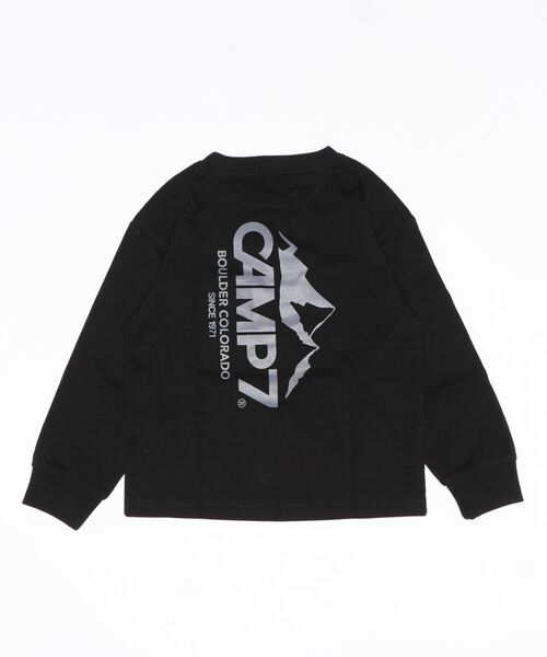 CAMP7（キャンプセブン）の「【CAMP7】ポケットロンＴ（Tシャツ/カットソー・キッズ・ブラック/オフホワイト・120/140/160/105/130/150）」の3枚目の写真