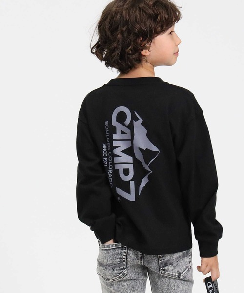 CAMP7（キャンプセブン）の「【CAMP7】ポケットロンＴ（Tシャツ/カットソー・キッズ・ブラック/オフホワイト・120/140/160/105/130/150）」の9枚目の写真
