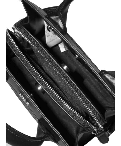 GYDA（ジェイダ）の「mix material BOX バッグ（ハンドバッグ・レディース・オフホワイト/ブラック・FREE）」の9枚目の写真