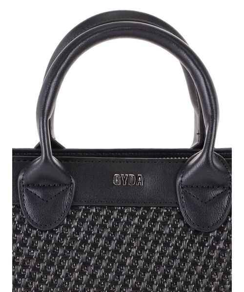GYDA（ジェイダ）の「mix material BOX バッグ（ハンドバッグ・レディース・オフホワイト/ブラック・FREE）」の11枚目の写真