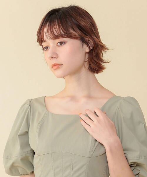 DEICY（デイシー）の「バルーンスリーブステッチワンピース 