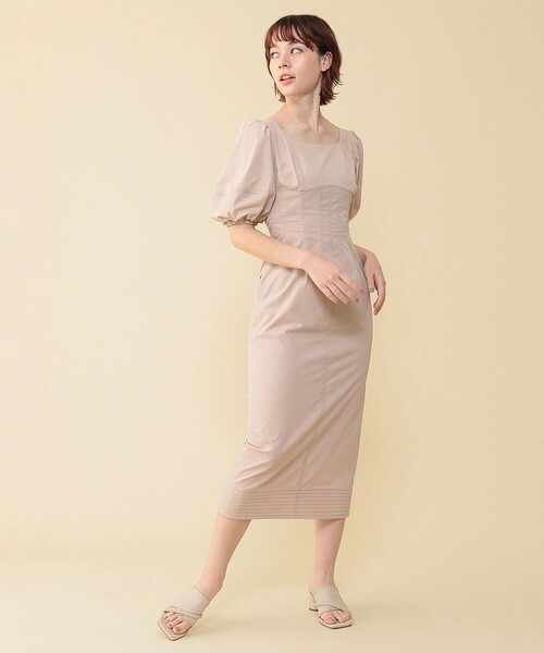 DEICY（デイシー）の「バルーンスリーブステッチワンピース 