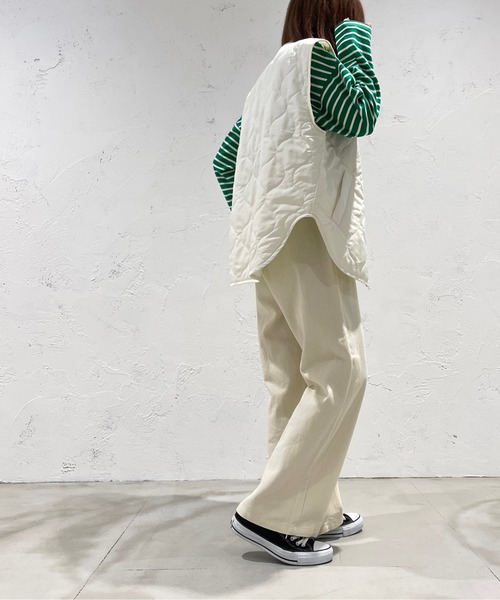 apres jour mignon（アプレジュールミニョン）の「キルティングベスト【ZOZOTOWN限定アイテム】（ベスト・レディース・カーキ/アイボリー/ブラック・フリー/X-LARGE）」の10枚目の写真