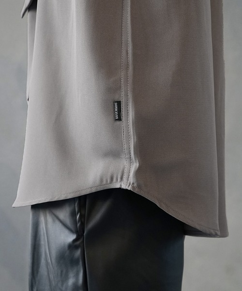 MinoriTY(マイノリティ)の「とろみ素材ボウタイシャツ(シャツ/ブラウス・メンズ・ホワイト/ブラック/グレー/ブルー・M/L)」の17枚目の写真