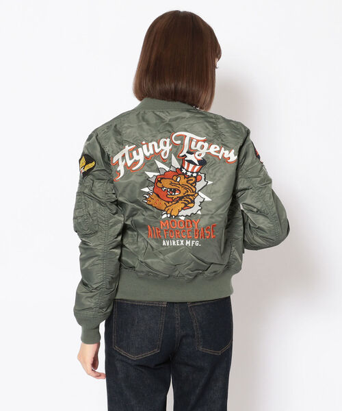 【Women's】SH ライト MA-1 74th ファイター スコードロン / LIGHT MA-1 74th FIGHTER SQUADRON / アヴィレックス / AVIREX