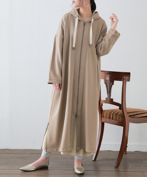 osharewalker（オシャレウォーカー）の「『スウェットロングパーカー』（パーカー・レディース・ブラック/モカ/杢グレー・FREE）」の18枚目の写真