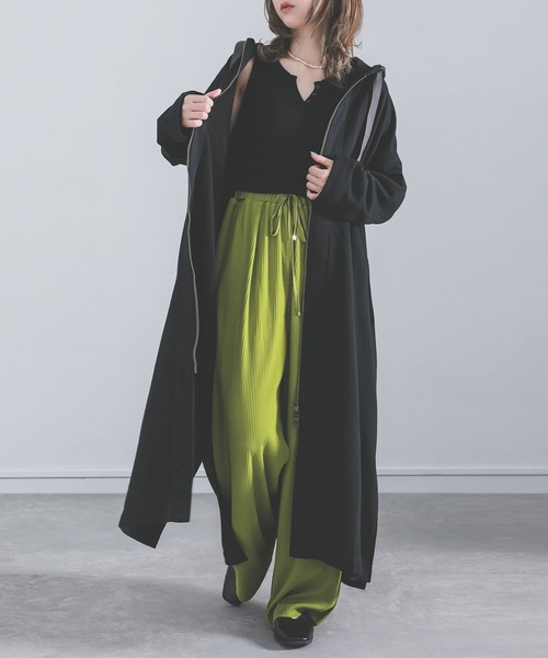 osharewalker（オシャレウォーカー）の「『スウェットロングパーカー』（パーカー・レディース・ブラック/モカ/杢グレー・FREE）」の11枚目の写真