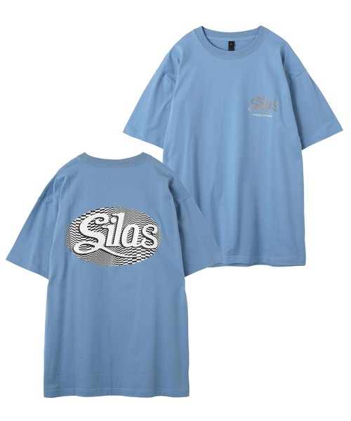 SILAS(サイラス)の「S/S CURSIVE LOGO PRINT TEE サイラスカーシヴロゴプリント半袖Tシャツ(Tシャツ/カットソー・メンズ・ブラック/ライトブルー/ホワイト・M/XL/L)」の3枚目の写真