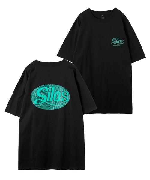 SILAS(サイラス)の「S/S CURSIVE LOGO PRINT TEE サイラスカーシヴロゴプリント半袖Tシャツ(Tシャツ/カットソー・メンズ・ブラック/ライトブルー/ホワイト・M/XL/L)」の2枚目の写真