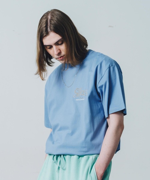 SILAS(サイラス)の「S/S CURSIVE LOGO PRINT TEE サイラスカーシヴロゴプリント半袖Tシャツ(Tシャツ/カットソー・メンズ・ブラック/ライトブルー/ホワイト・M/XL/L)」の5枚目の写真
