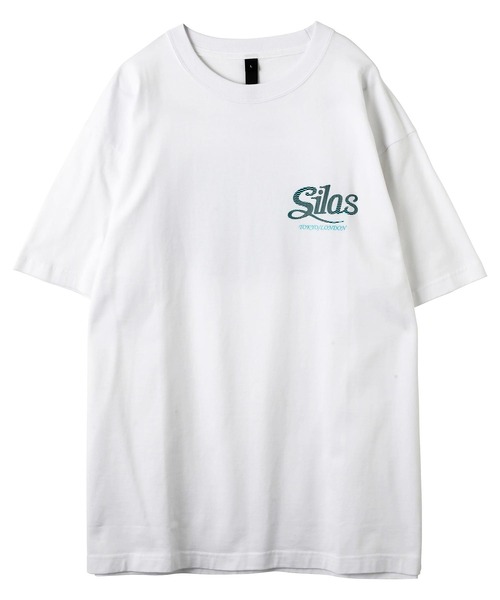SILAS(サイラス)の「S/S CURSIVE LOGO PRINT TEE サイラスカーシヴロゴプリント半袖Tシャツ(Tシャツ/カットソー・メンズ・ブラック/ライトブルー/ホワイト・M/XL/L)」の8枚目の写真