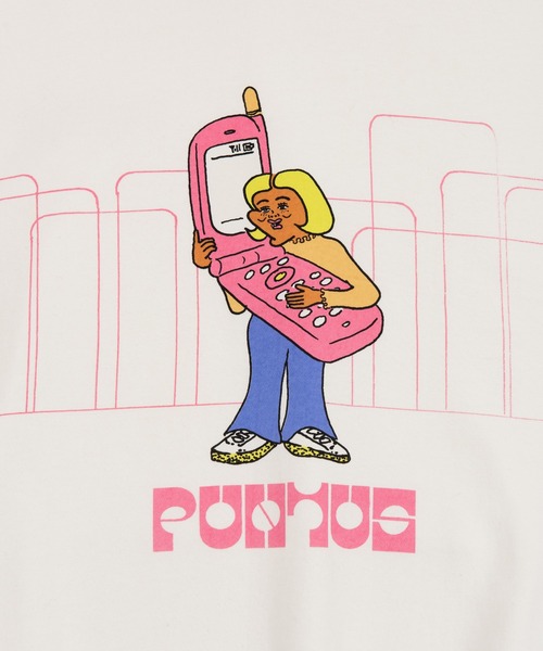 PUNYUS（プニュズ）の「TELEPHONEパーカー（パーカー・レディース・ホワイト/イエロー/杢グレー/グリーン・3/4）」の13枚目の写真