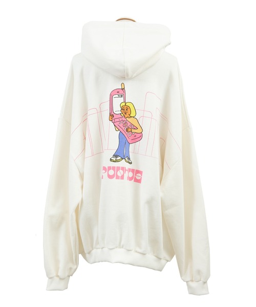 PUNYUS（プニュズ）の「TELEPHONEパーカー（パーカー・レディース・ホワイト/イエロー/杢グレー/グリーン・3/4）」の12枚目の写真