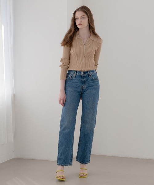 Levi's(リーバイス)の「Levi's/リーバイス 90'S 501(R) MAD LOVE(デニムパンツ・レディース・ダークインディゴブルー・23inch/24inch/25inch/26inch/27inch/28inch/29inch/30inch)」の18枚目の写真