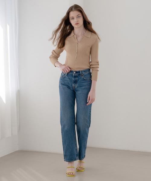 Levi's(リーバイス)の「Levi's/リーバイス 90'S 501(R) MAD LOVE(デニムパンツ・レディース・ダークインディゴブルー・23inch/24inch/25inch/26inch/27inch/28inch/29inch/30inch)」の20枚目の写真