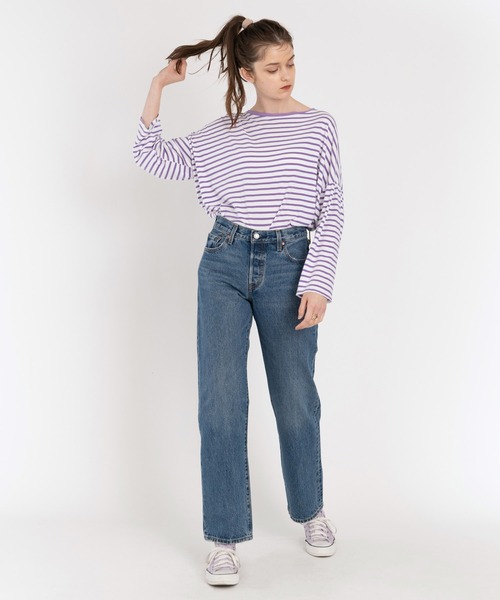 Levi's(リーバイス)の「Levi's/リーバイス 90'S 501(R) MAD LOVE(デニムパンツ・レディース・ダークインディゴブルー・23inch/24inch/25inch/26inch/27inch/28inch/29inch/30inch)」の12枚目の写真