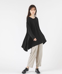 mizuiro ind クルーネックワイドチュニック