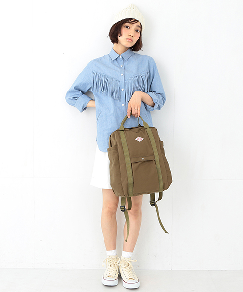 DANTON（ダントン）の「DANTON / バックパック（バックパック/リュック・レディース・ネイビー/マスタード/ブラック/カーキ/レッド/グレー/ダークグリーン・ONE SIZE）」の8枚目の写真