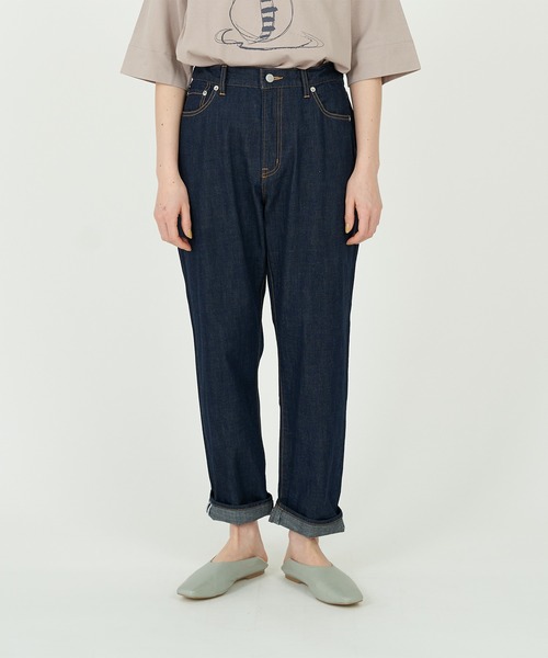 conges payes ADIEU TRISTESSE（コンジェ ペイエ アデュートリステス）の「８ozデニムパンツ（その他パンツ・レディース・ライトインディゴブルー/インディゴブルー・38/36）」の16枚目の写真