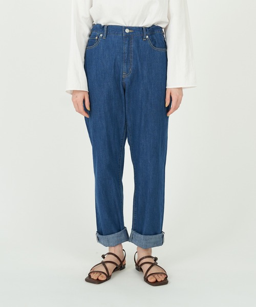 conges payes ADIEU TRISTESSE（コンジェ ペイエ アデュートリステス）の「８ozデニムパンツ（その他パンツ・レディース・ライトインディゴブルー/インディゴブルー・38/36）」の8枚目の写真