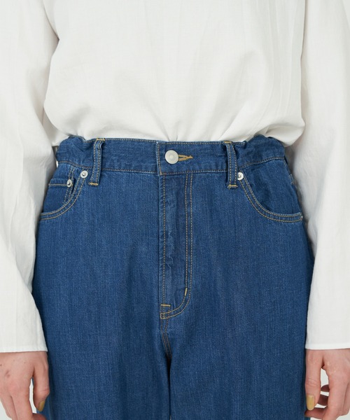 conges payes ADIEU TRISTESSE（コンジェ ペイエ アデュートリステス）の「８ozデニムパンツ（その他パンツ・レディース・ライトインディゴブルー/インディゴブルー・38/36）」の17枚目の写真