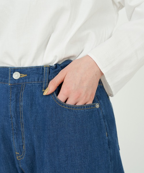 conges payes ADIEU TRISTESSE（コンジェ ペイエ アデュートリステス）の「８ozデニムパンツ（その他パンツ・レディース・ライトインディゴブルー/インディゴブルー・38/36）」の15枚目の写真