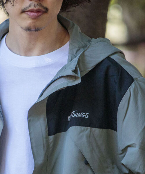 WILD THINGS（ワイルドシングス）の「【WILDTHINGS/ワイルドシングス】SUPPLEX NYLON CHAMOMIX JACKET シャモニージャケット マウンテンパーカー（マウンテンパーカー・メンズ・グレー/ブラック・X-LARGE/LARGE）」の3枚目の写真