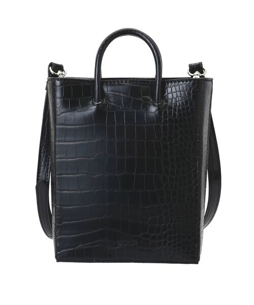 MURUA（ムルーア）の「ボディショッパーバッグ（ショルダーバッグ・レディース・アイボリー/ブラック/ライトグリーン・FREE）」の6枚目の写真