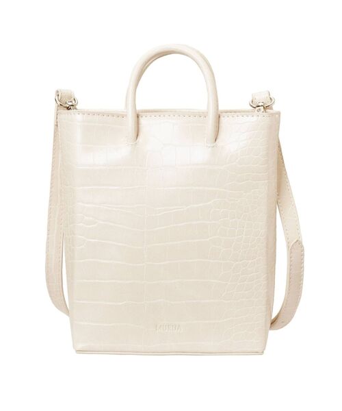 MURUA（ムルーア）の「ボディショッパーバッグ（ショルダーバッグ・レディース・アイボリー/ブラック/ライトグリーン・FREE）」の18枚目の写真