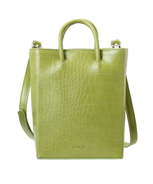 MURUA（ムルーア）の「ボディショッパーバッグ（ショルダーバッグ・レディース・アイボリー/ブラック/ライトグリーン・FREE）」の19枚目の写真