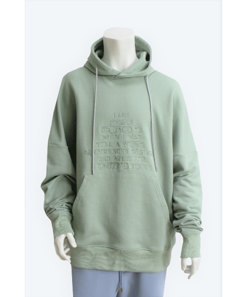 SISE(シセ)の「SISE EMB.HOODIE(スウェット・メンズ・ミント・SMALL)」の1枚目の写真
