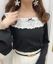 apres jour（アプレジュール）の「フリルレーストップス【ZOZOTOWN限定アイテム】（Tシャツ/カットソー）」