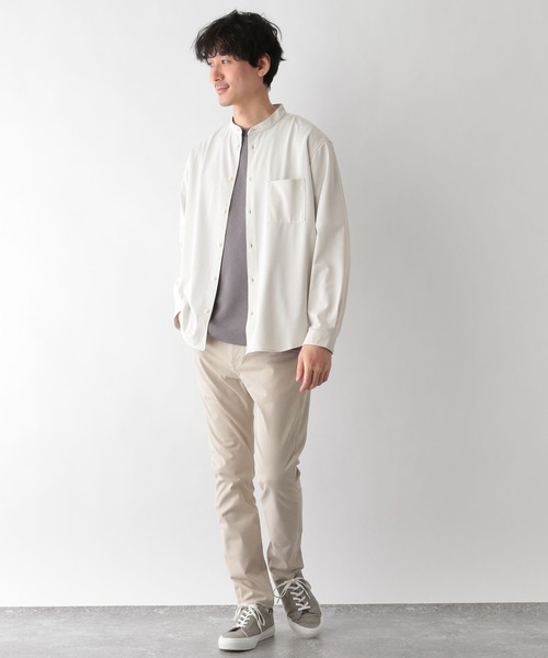 GLOBAL WORK(グローバルワーク)の「スマラクバンドカラーシャツ/266999(シャツ/ブラウス・メンズ・ネイビー/グレー/オフホワイト/その他・SMALL/MEDIUM/LARGE)」の21枚目の写真