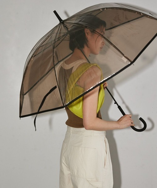 TODAYFUL（トゥデイフル）の「TODAYFUL(トゥデイフル) "Clear Umbrella"クリアアンブレラ/12211023（長傘・レディース・ブラウン・ONE SIZE）」の2枚目の写真