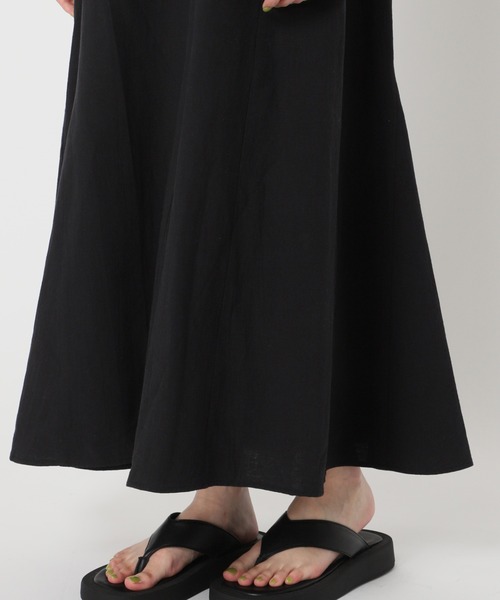 U by SPICK&SPAN スクエアネック リネンドレス　36 Sサイズ U by SPICK&SPAN（ユーバイスピックアンドスパン）の「スクエア