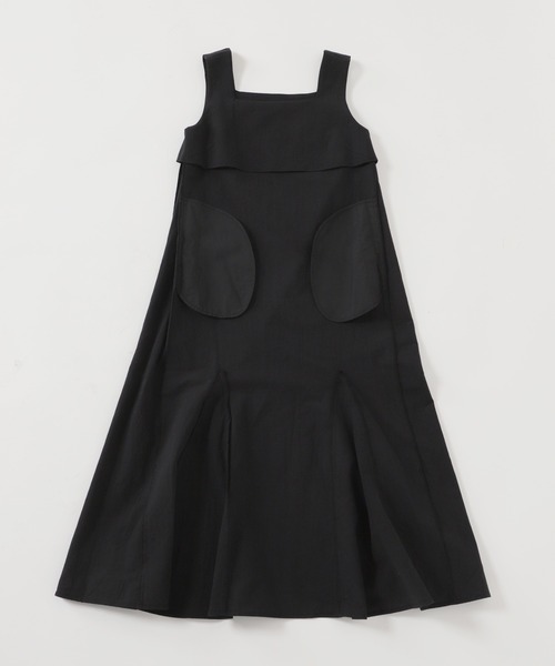 U by SPICK&SPAN スクエアネック リネンドレス　36 Sサイズ U by SPICK&SPAN（ユーバイスピックアンドスパン）の「スクエア