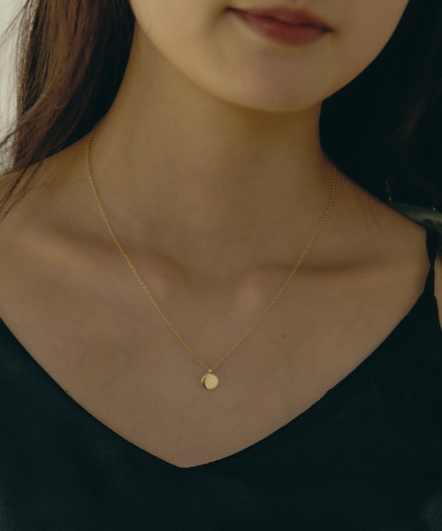 Geel（ギール）の「Geel/Silver925 プレーンサークルプレートネックレス（ネックレス・レディース・シルバー/ゴールド・FREE）」の10枚目の写真